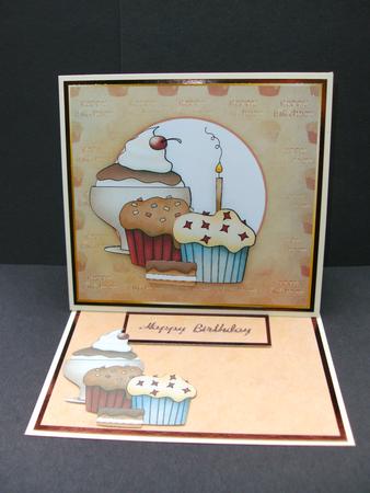 Chocolate Cupcakes Easel by Christine Sutton