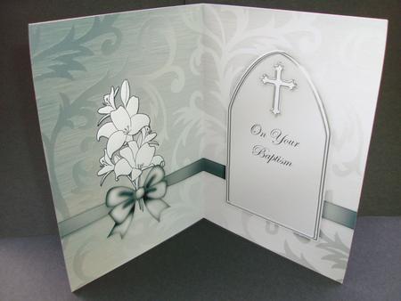 Baptism Metallic Matching Insert 5 x 7 Portrait by Christine Sutton