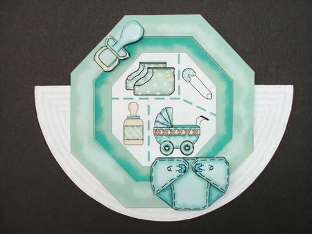 It's a Boy Wobble Over the Top Card by Christine Sutton