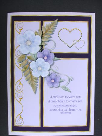 Sheltering Angel Card Topper by Christine Sutton