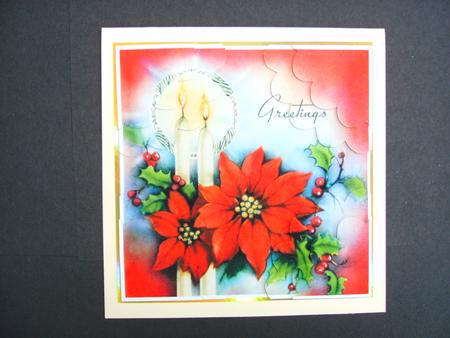 Vintage Christmas Candles - Corner Shell Stacker by Christine Sutton