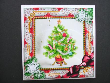 The Tree Snow One Edge Round Bottom Stacker by Christine Sutton