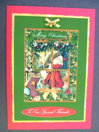 Star Pyramid Santa in His Window for Our Special Friends Mer by Christine Sutton