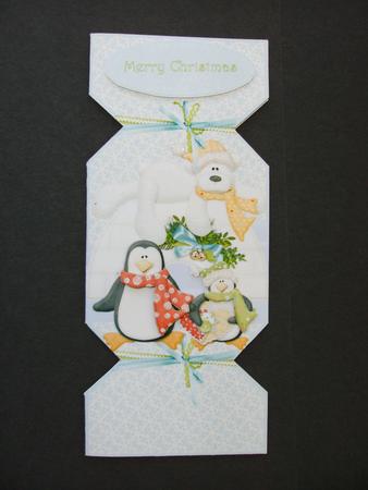 Polar Bear and Friends Cracker Card by Christine Sutton