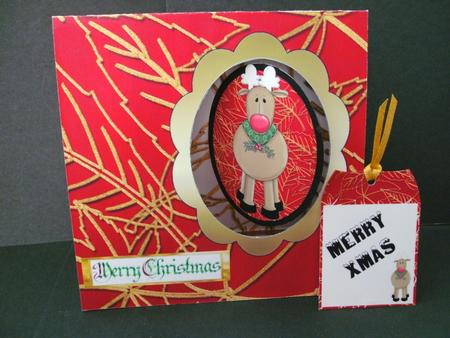 Reindeer Tent Card Kit by Christine Sutton