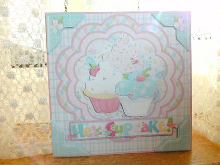 Hey Cupcake Square Quick Card by Christine Sutton