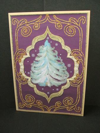 Magic Christmas Card Front/ Topper & Insert 1 by Christine Sutton