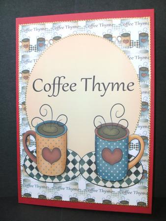 Coffee Thyme Topper 1 by Christine Sutton