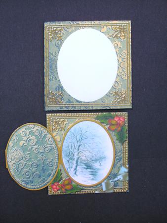 Woodland Walk Holly Mini Locket Card Envelope All in One by Christine Sutton