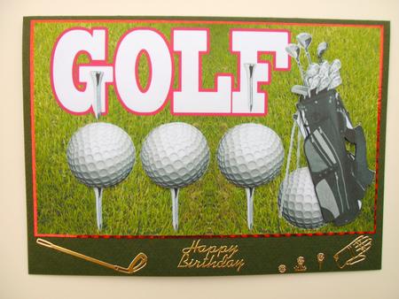 Golf Happy Birthday Nothing is More Important Than Golf by Christine Sutton