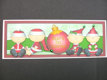 Christmas Large Card Front by Christine Sutton