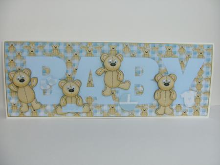 Baby Boy Teddies Galore by Christine Sutton