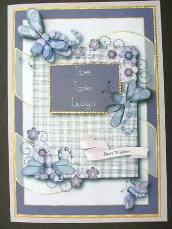 Dragonfly Delight Card Topper by Christine Sutton