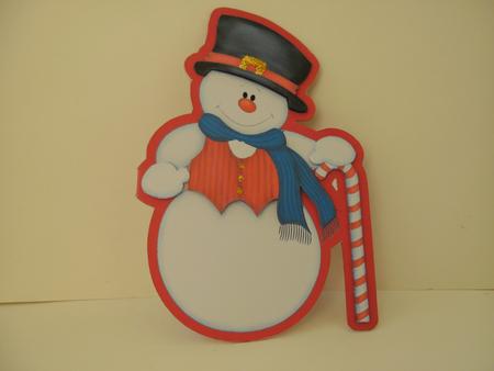 Snowman Shaped Card 1 by Christine Sutton
