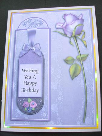 Lavender Rose - Bookmark Pocket Card by Christine Sutton