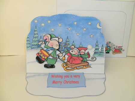Sledging Mice by Christine Sutton