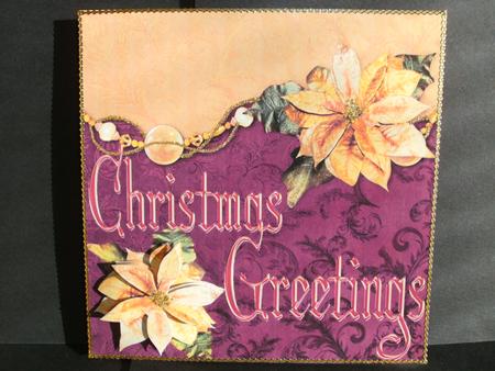 8x8 Golden Christmas by Christine Sutton