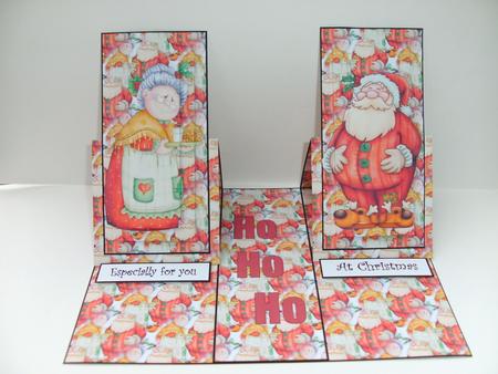 Double Easel Mr and Mrs Claus by Christine Sutton
