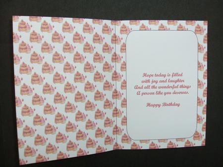 Favourite Cakes Insert with Verse by Christine Sutton
