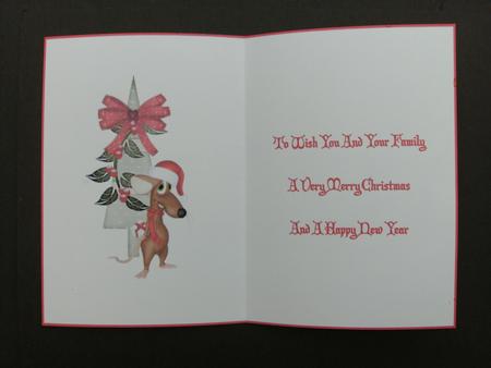 Christmas mouse Insert  by Christine Sutton