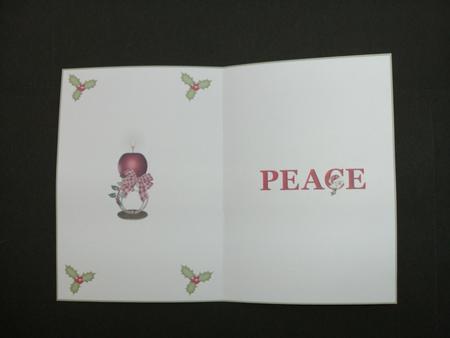 Christmas candle of peace Insert 2 by Christine Sutton