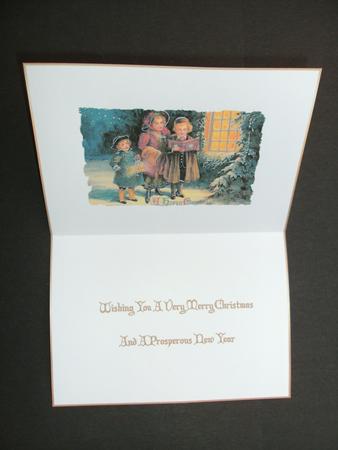 Christmas Vintage Carol Singers Insert by Christine Sutton