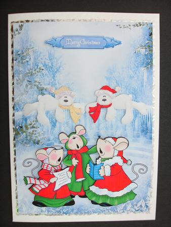 Watching the Choir Mice with Decoupage by Christine Sutton