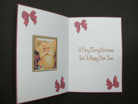 Vintage Father Christmas Insert 1 by Christine Sutton