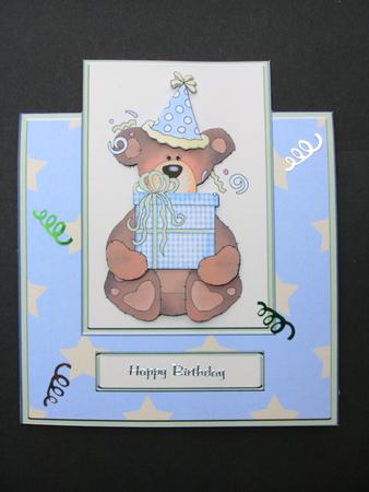 Birthday Folded Card by Christine Sutton