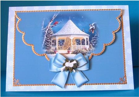 Christmas Rotunda Envelope Card by Christine Todd