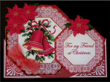 C Bells Friend at Christmas Double Octagon Card Kit by Christine Todd