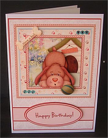 Have a Ball 8x8 Dog Mini Kit & Decoupage by Christine Todd