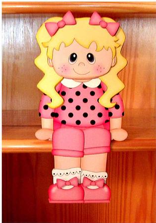 3D on the Shelf Card Kit - Little Girl Ang by Christine Todd