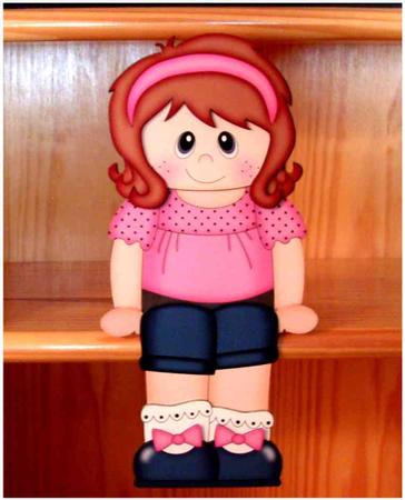3D on the Shelf Card Kit - Little Girl Lisa by Christine Todd