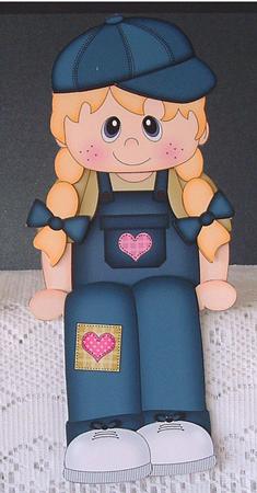 3D on the Shelf Card Kit - Little Girl Cath by Christine Todd