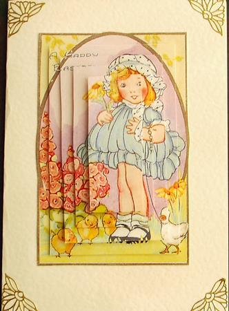 Pretty Easter Girl Pyramid Sheet by Christine Watson