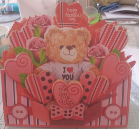 Valentine Cookie Bear Basket Tent Card 4 Featured Gallery Photo