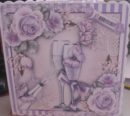 1st Wedding Anniversary/Wedding Day Card Kit by Christine Wellard