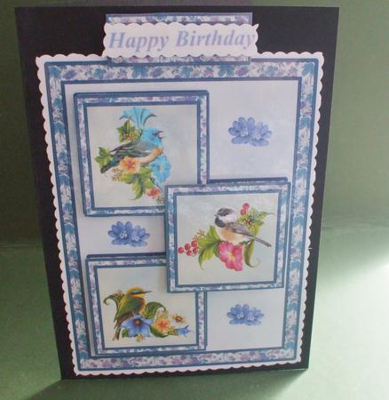 Three Squares- Little Birds by Christine Young