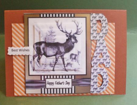 Orange Diagonal Stripes A4 Backing Paper by Christine Young