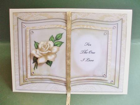 Cream Rose - for the One I Love - Book Sheet by Christine Young