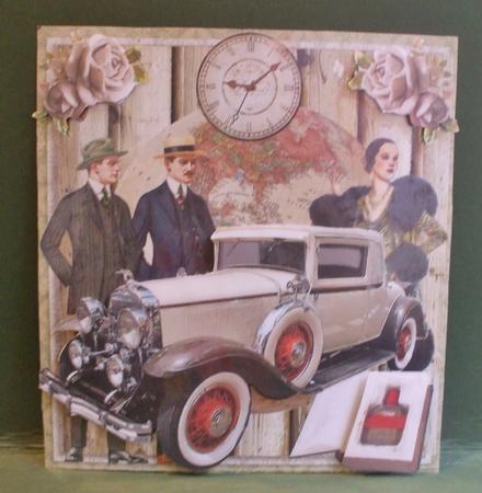 Time Changes the World Topper & Decoupage by Christine Young