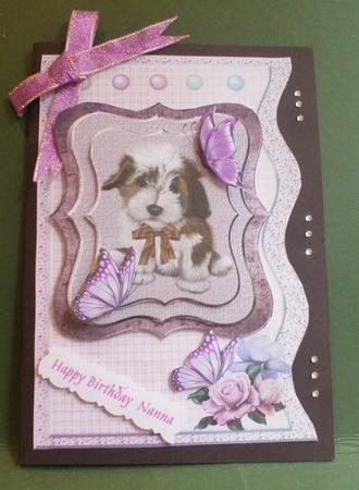 Bracket Card Puppy Love by Christine Young