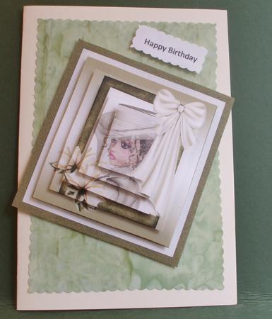 Framed Beauty in Green by Christine Young
