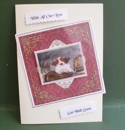 Fancy Frame 8x8 Blank Card Front - Rich Shade by Christine Young