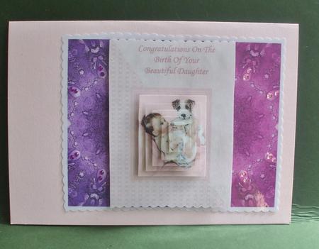 Duel - Purple & Pink Jewel Backing Paper by Christine Young