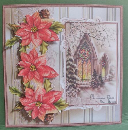 Church Stained Glass Window Card by Christine Young