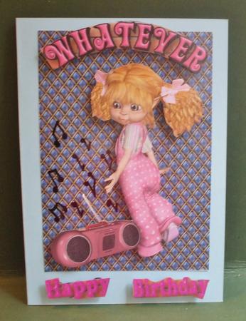 Girl with a Little Attitude A4 by Christine Young