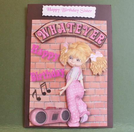 Girl with a Little Attitude A4 by Christine Young