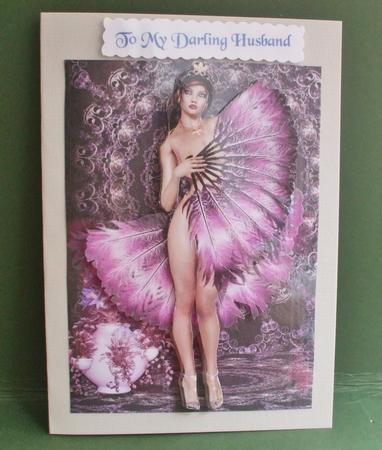 Showgirl A4 Card by Christine Young
